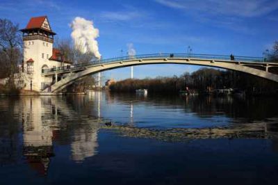 Fluss in Berlin Treptow