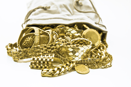 Altgold Ankauf Berlin Ein Sack voll mit Goldschmuck